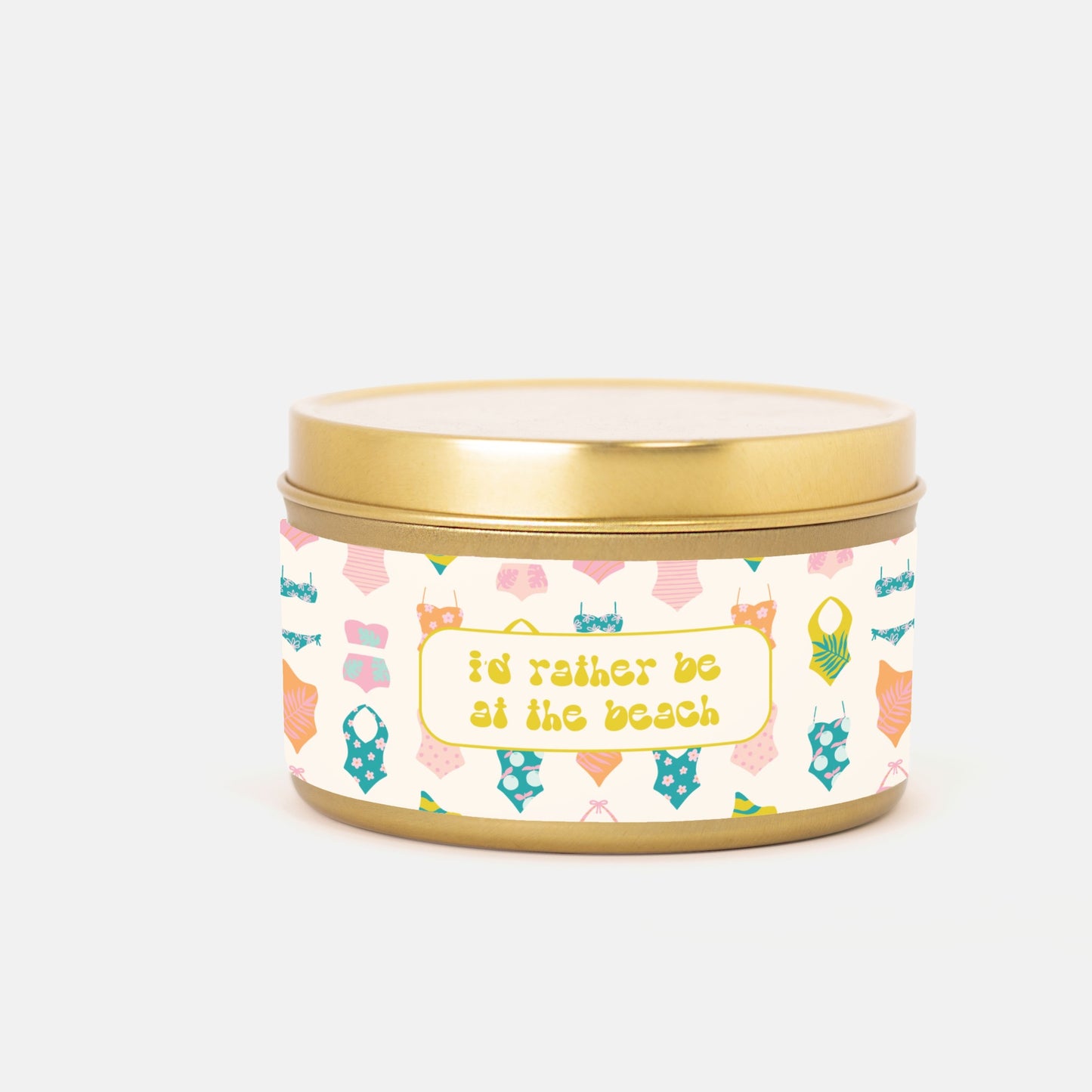 I'd Rather Be at the Beach Tin Candle