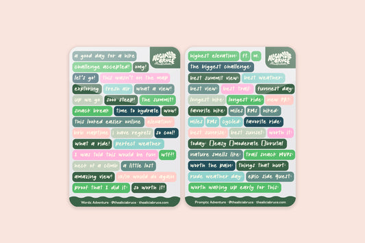 Outdoor Adventure Washi Sticker Set