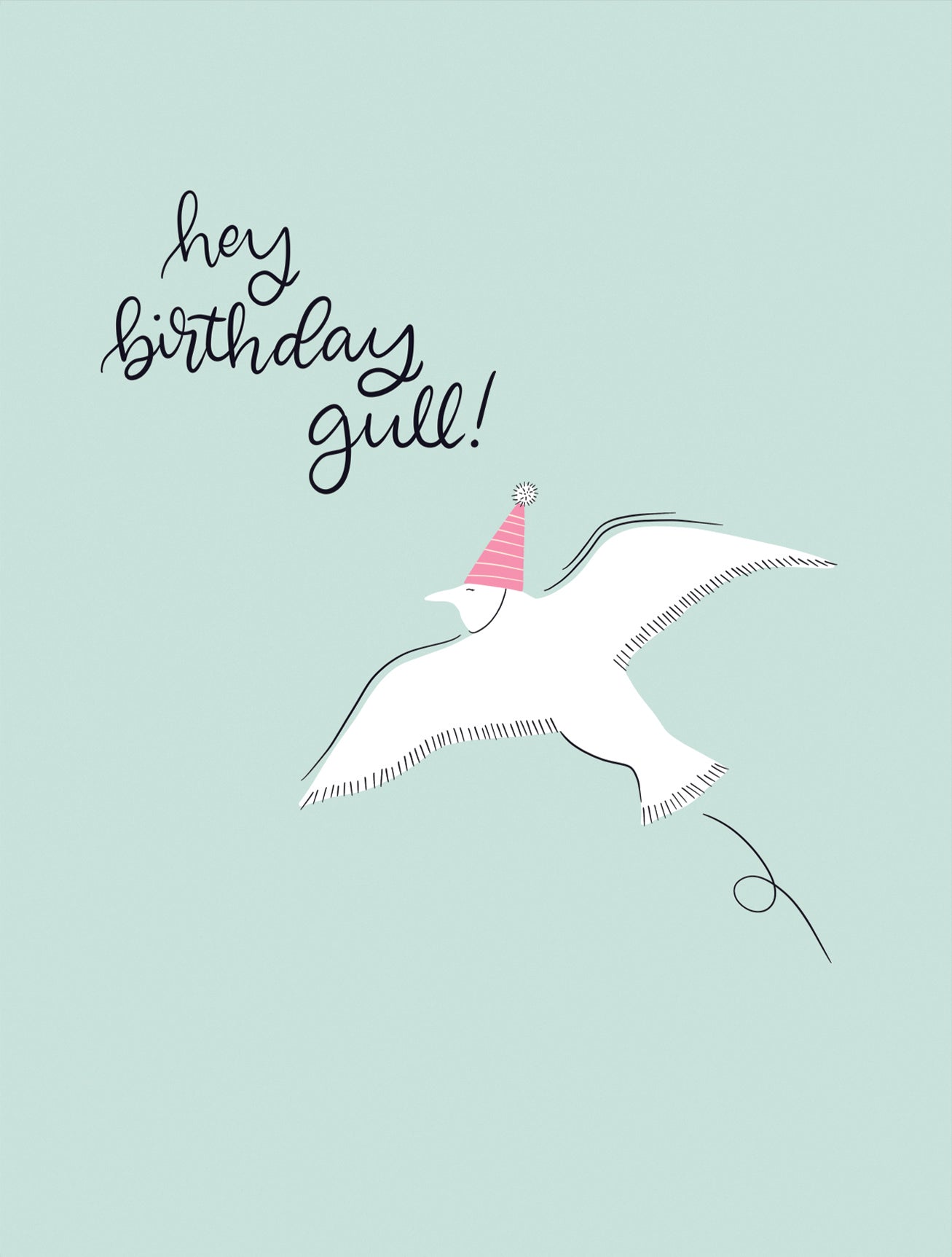 Hey Birthday Gull Card