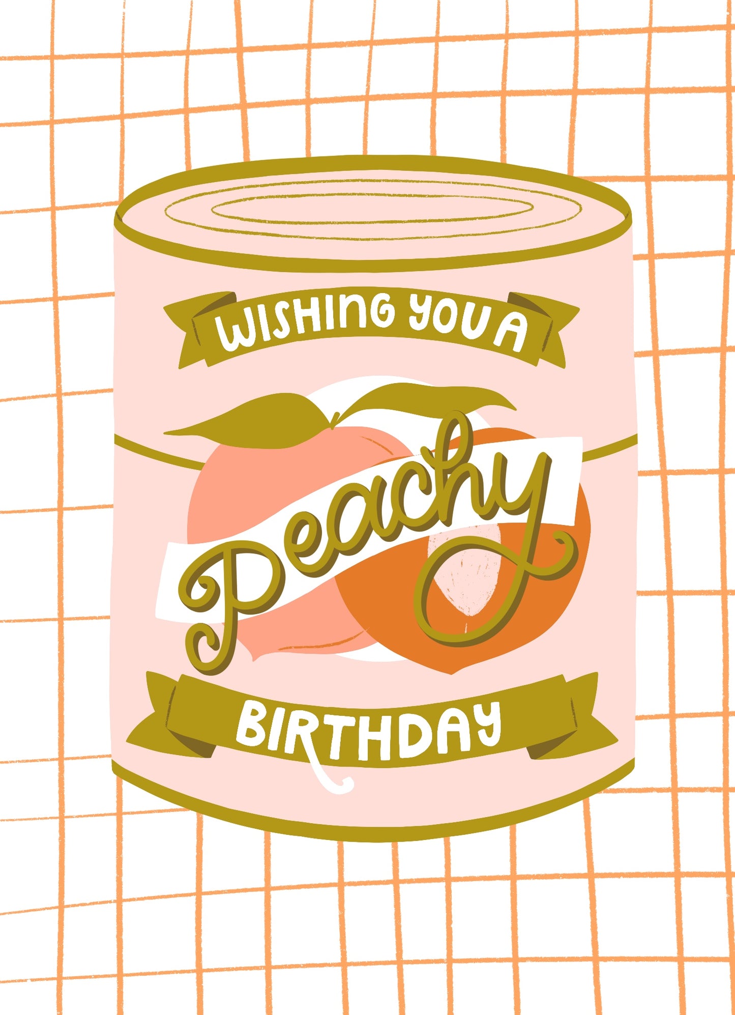 Peachy Birthday Card