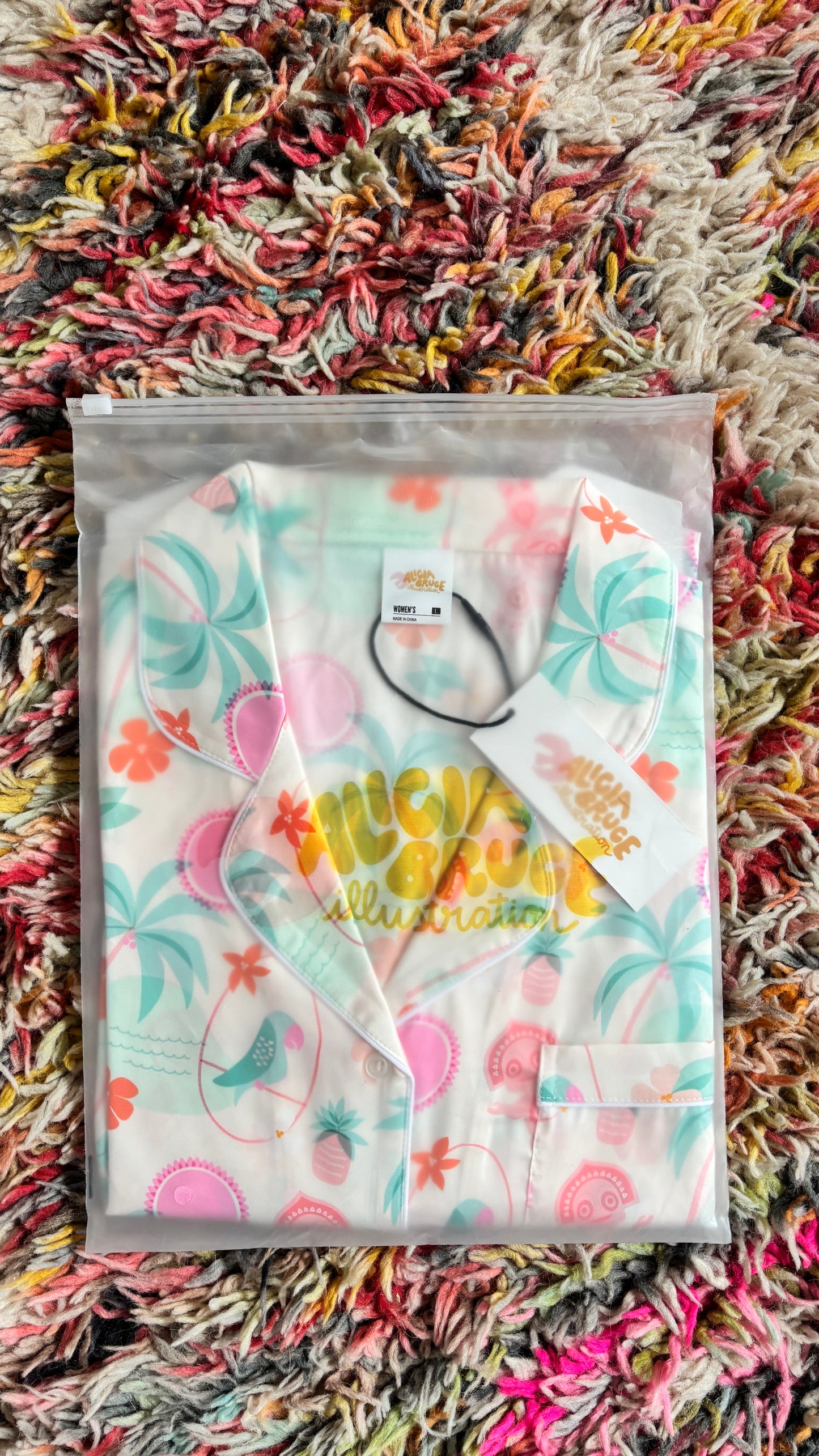 Pajama Shorts in Polynesian Pastel