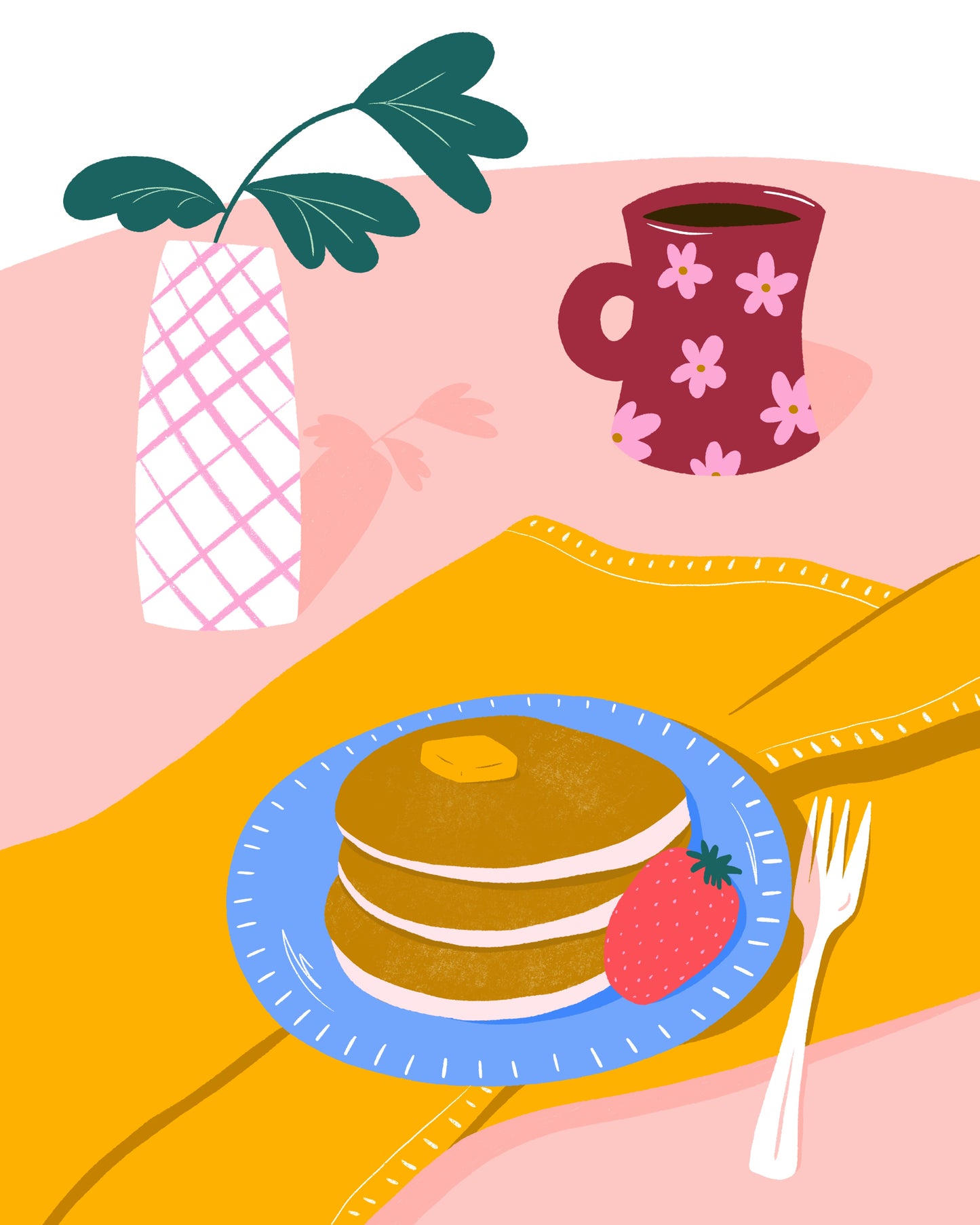 Sunday Pancakes Art Print