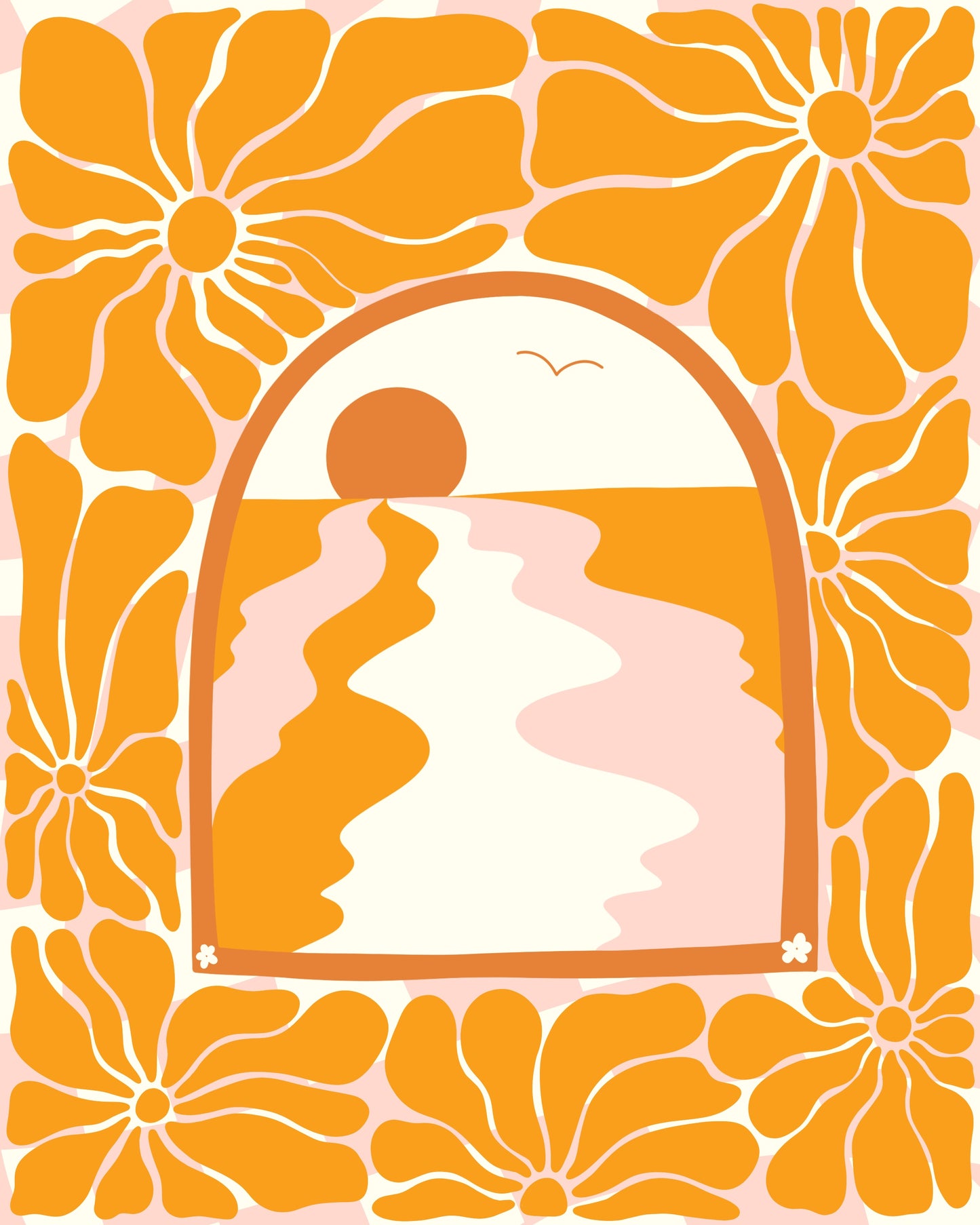 Sunrise Amongst the Flowers