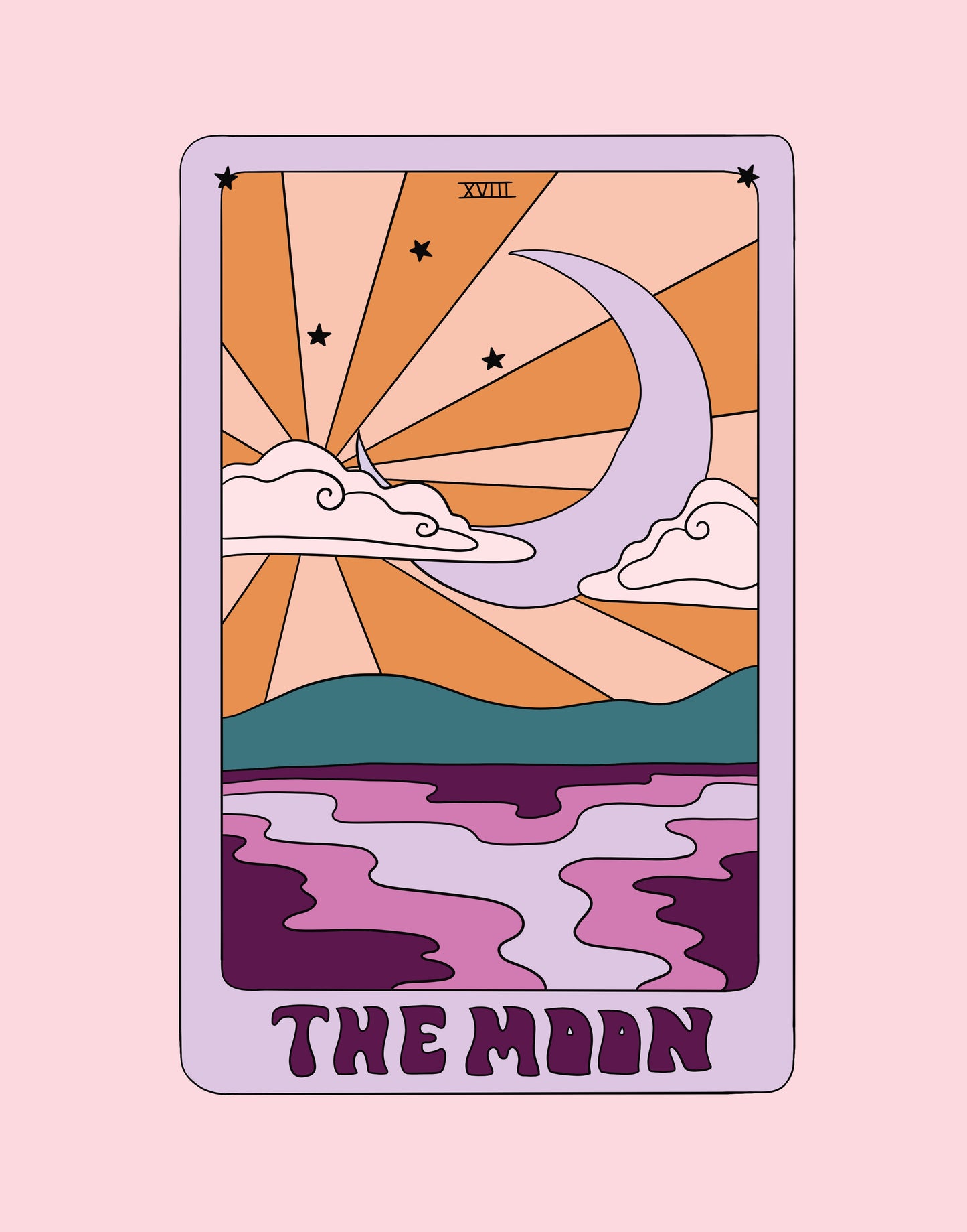 The Moon Tarot Art Print