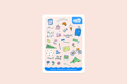 Adventures Sticker Sheet
