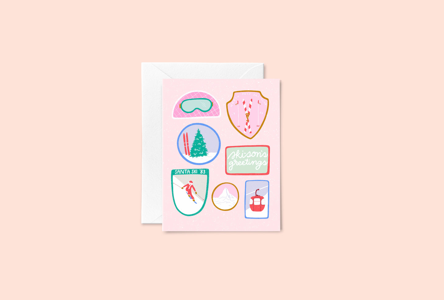 Ski-son's Greetings card