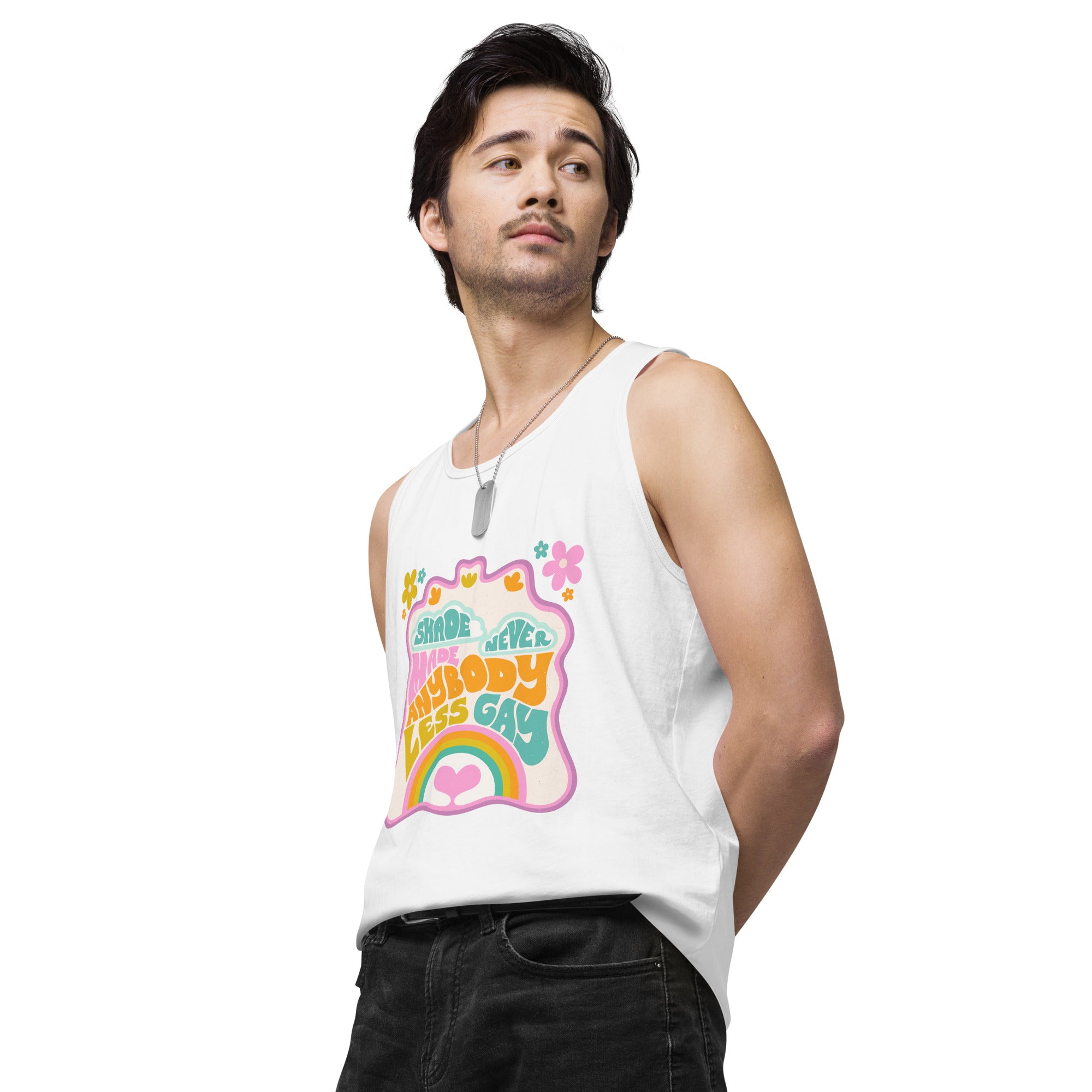 Shade Never Made Anybody Less Gay tank top – The Sunshine Market