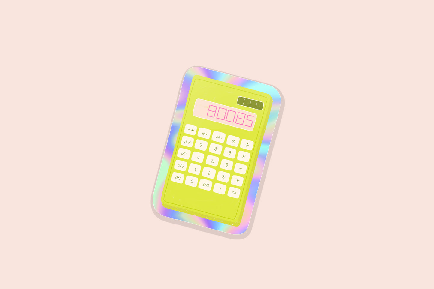 80085 BOOBS • Vinyl Holographic Sticker