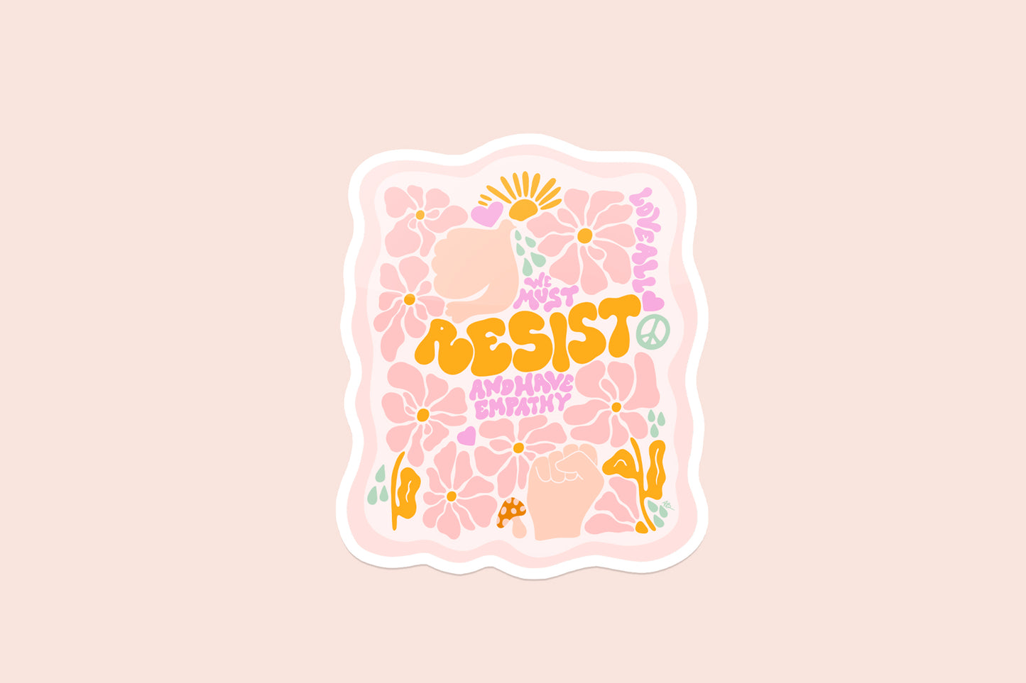 We Must Resist Vinyl Sticker