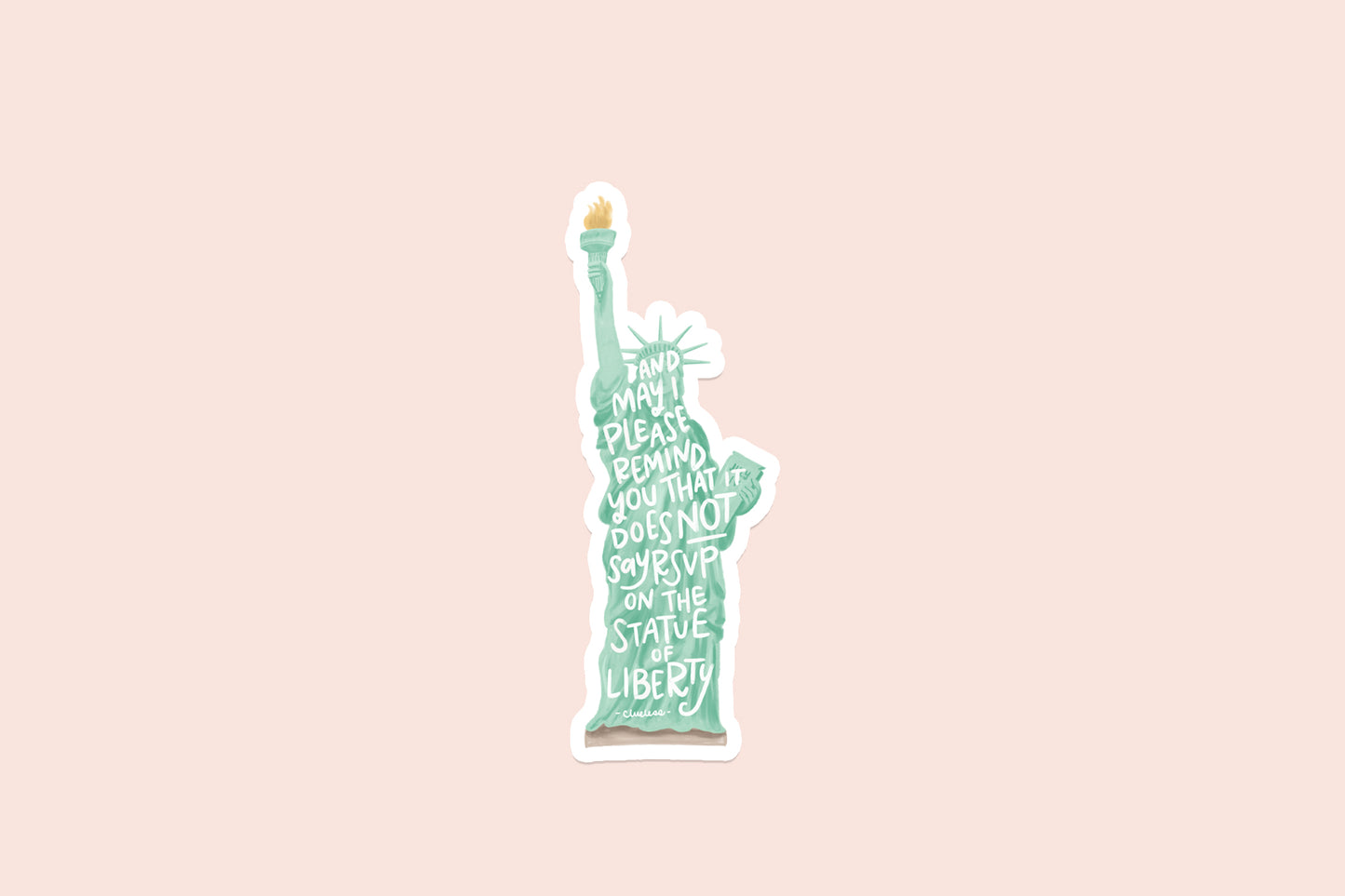 It Does NOT Say RSVP Vinyl Sticker
