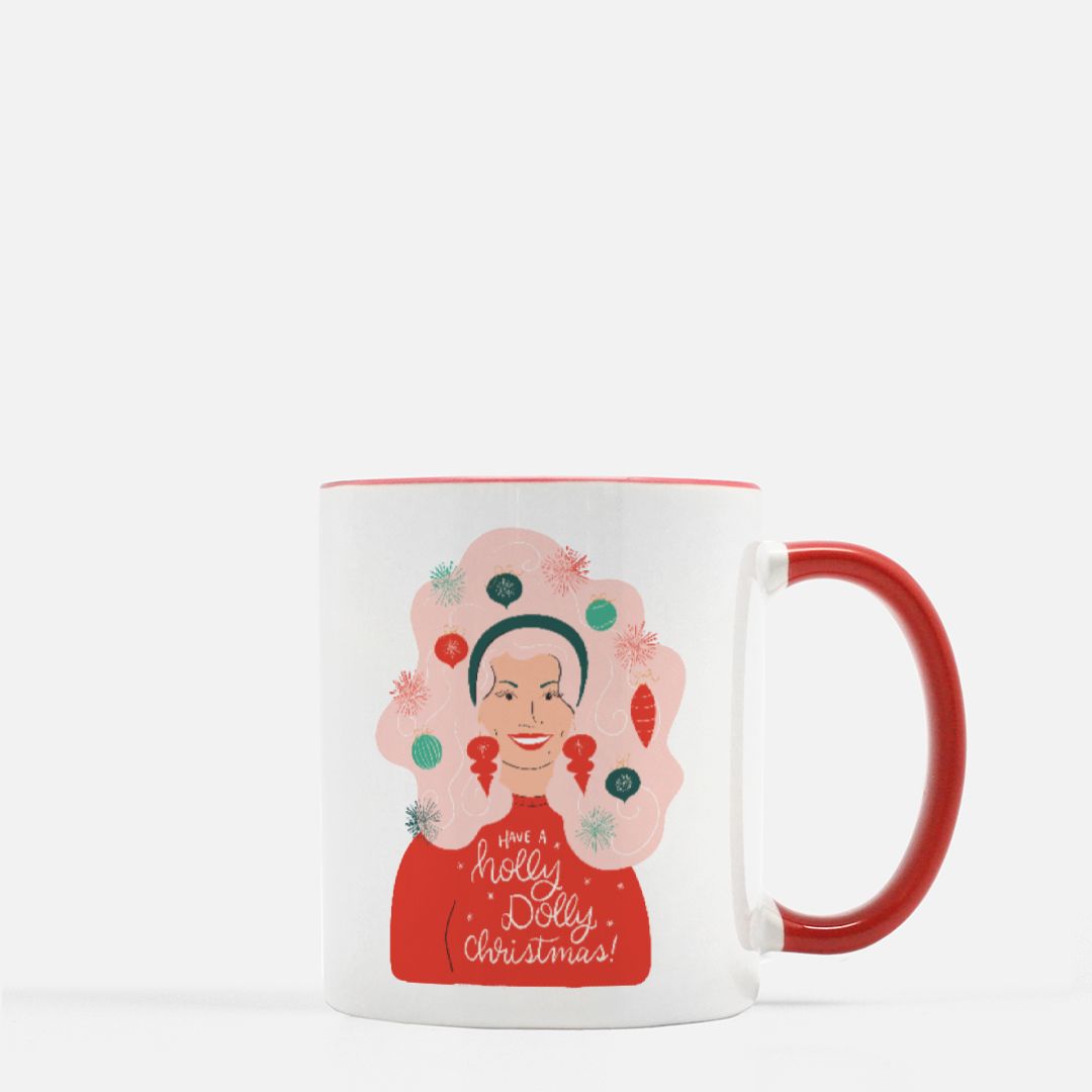 Holly Dolly Christmas Mug