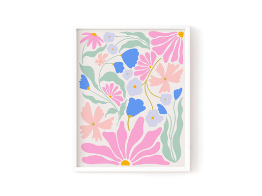 Flower Market Art Print