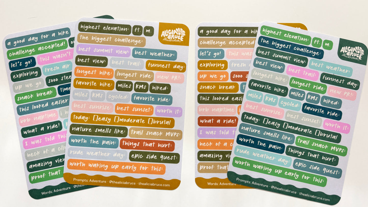 Outdoor Adventure Washi Sticker Set