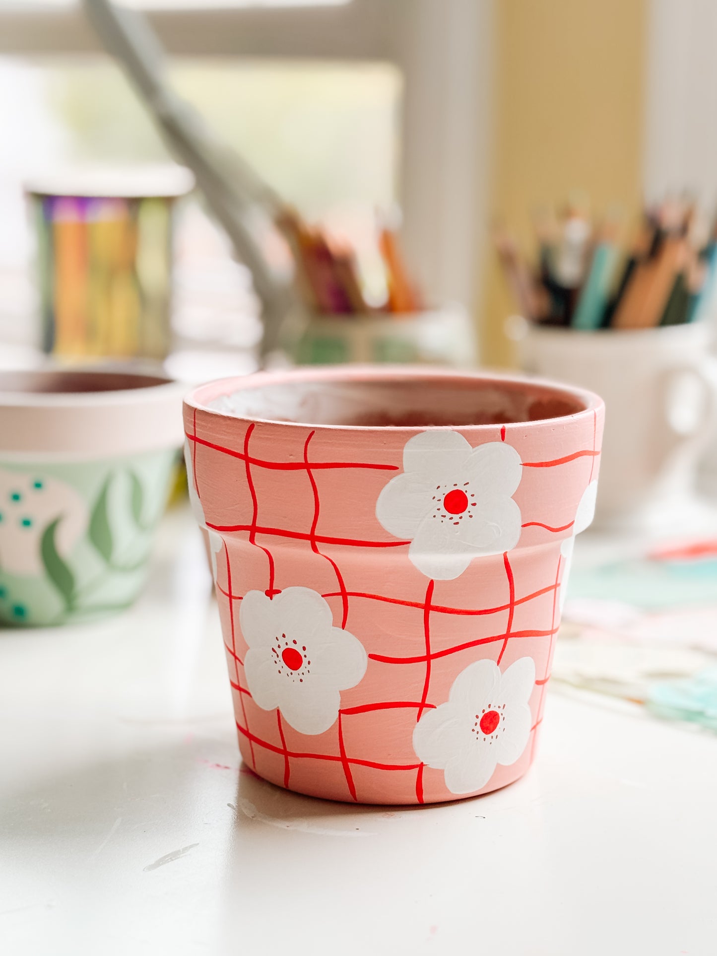 Crafternoons May Session: Painting Plant Pots