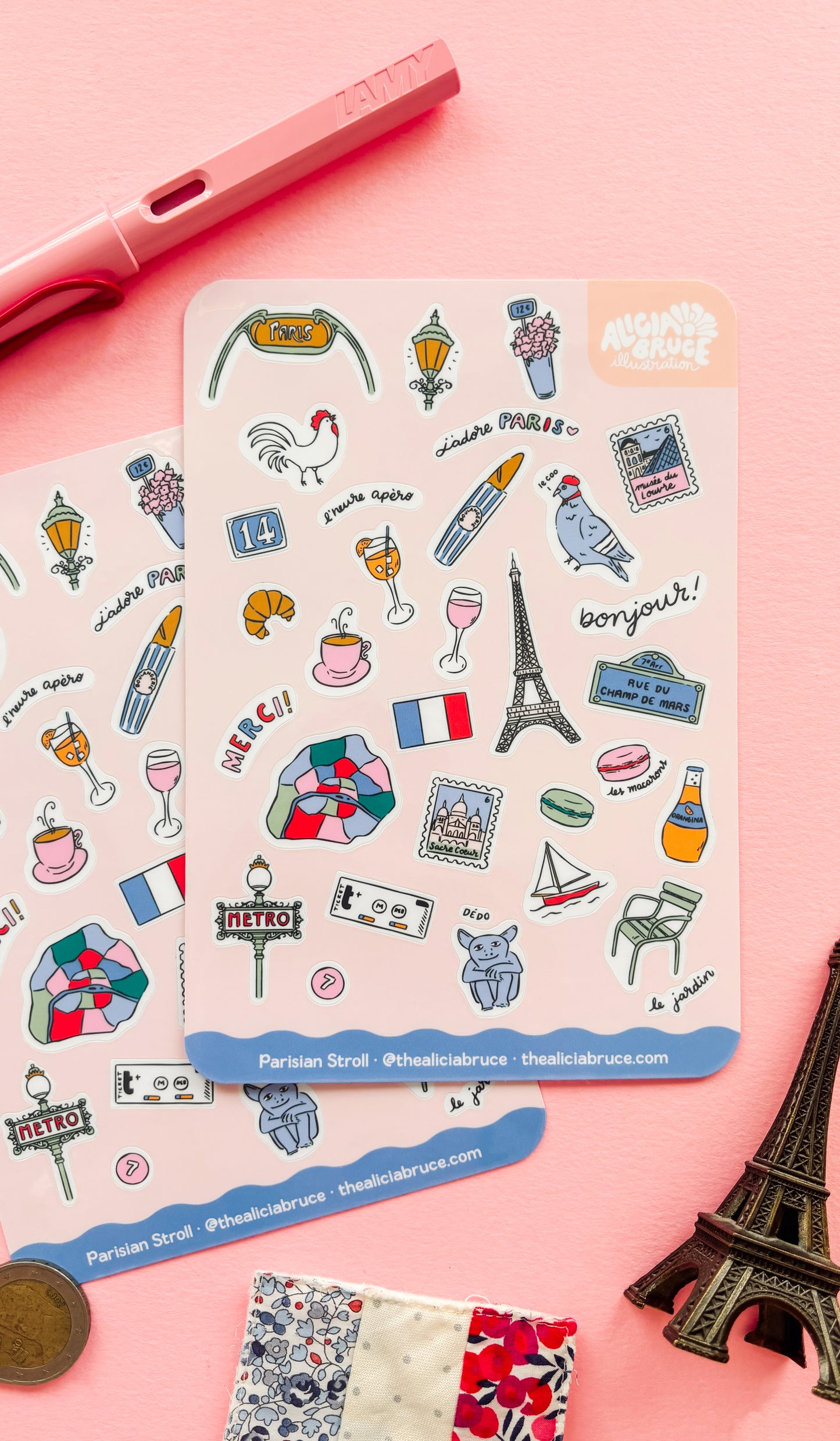 Parisian Stroll Sticker Sheet