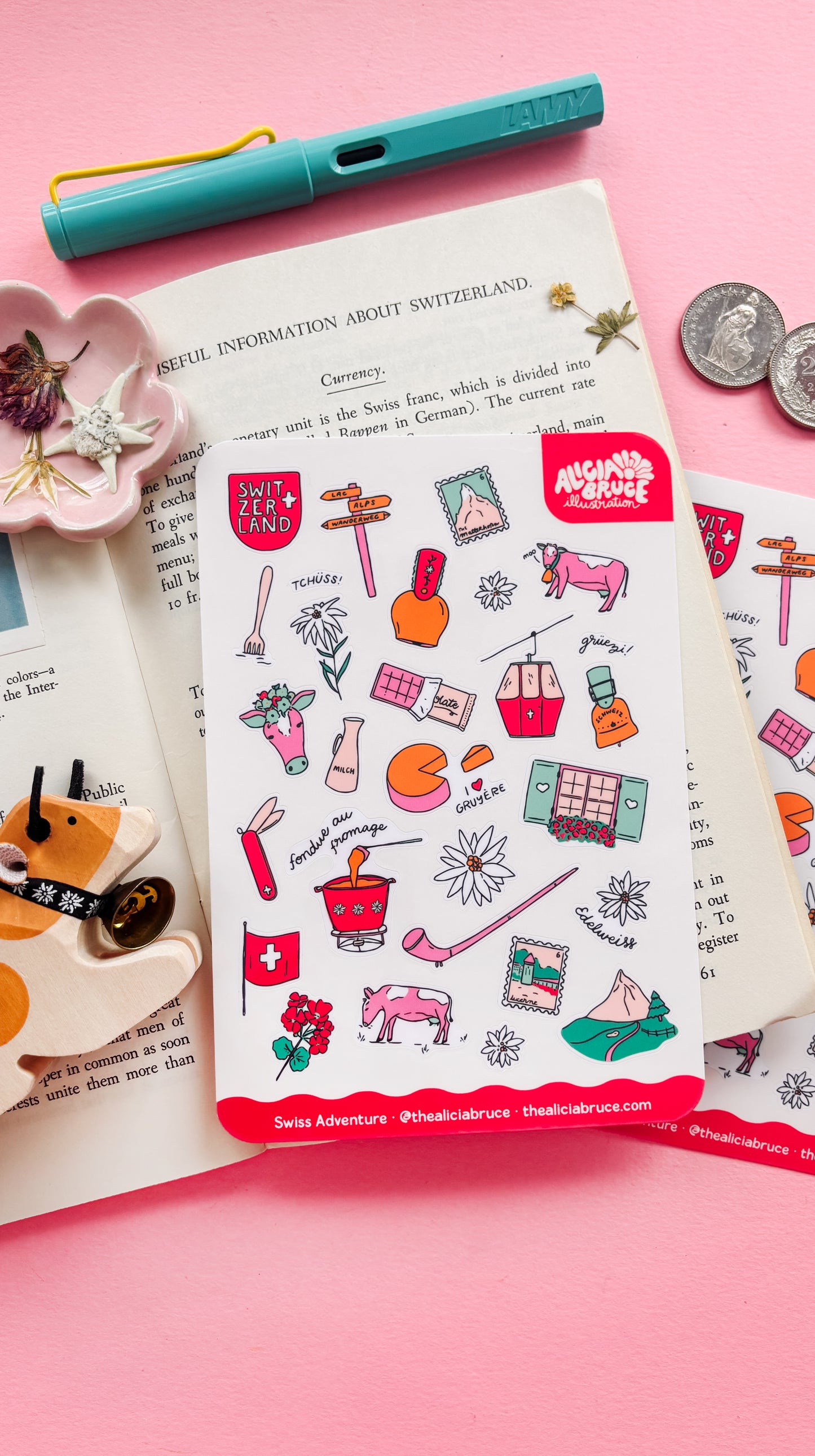 Swiss Adventure Sticker Sheet