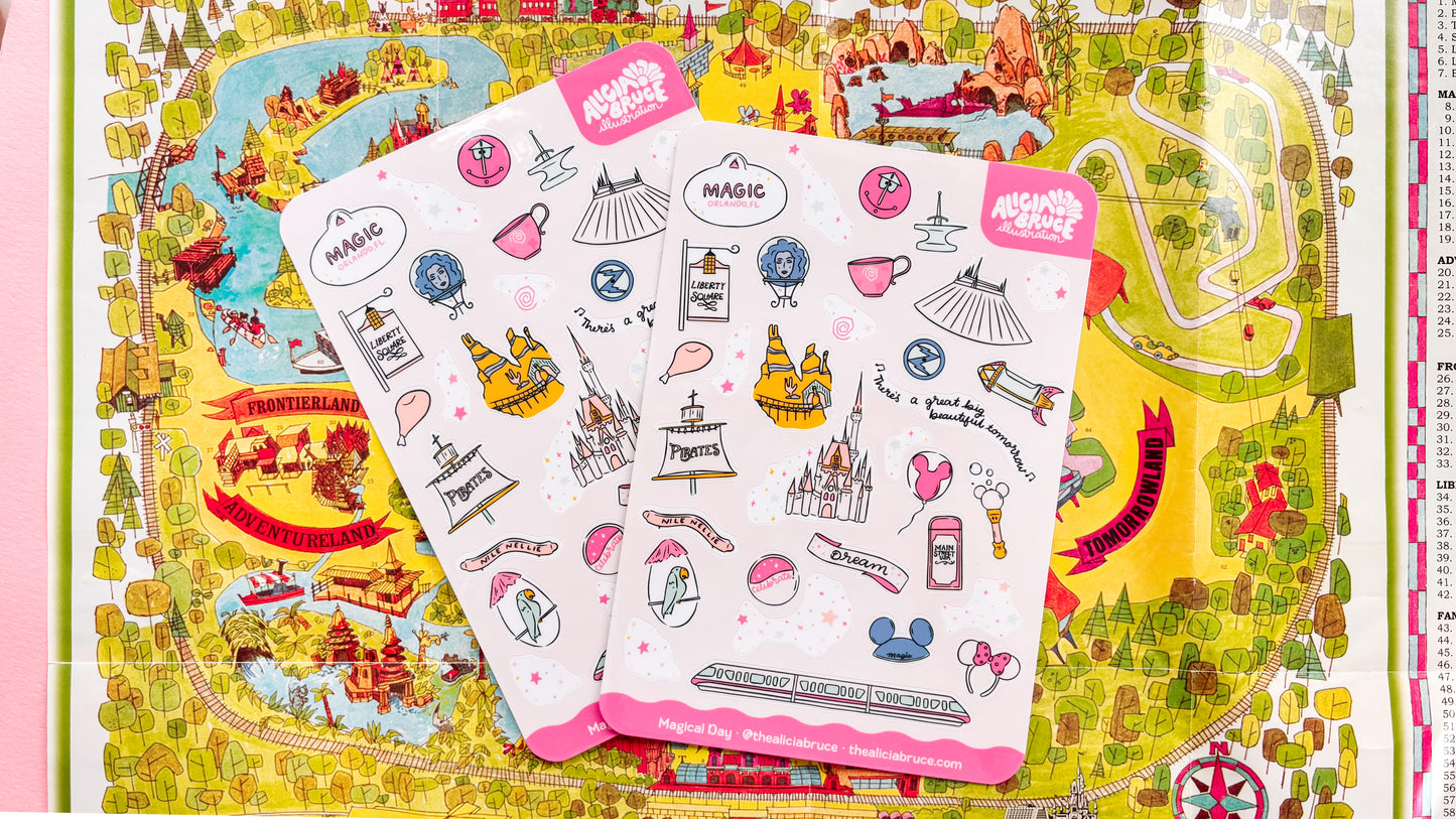 Magic Park Sticker Sheet