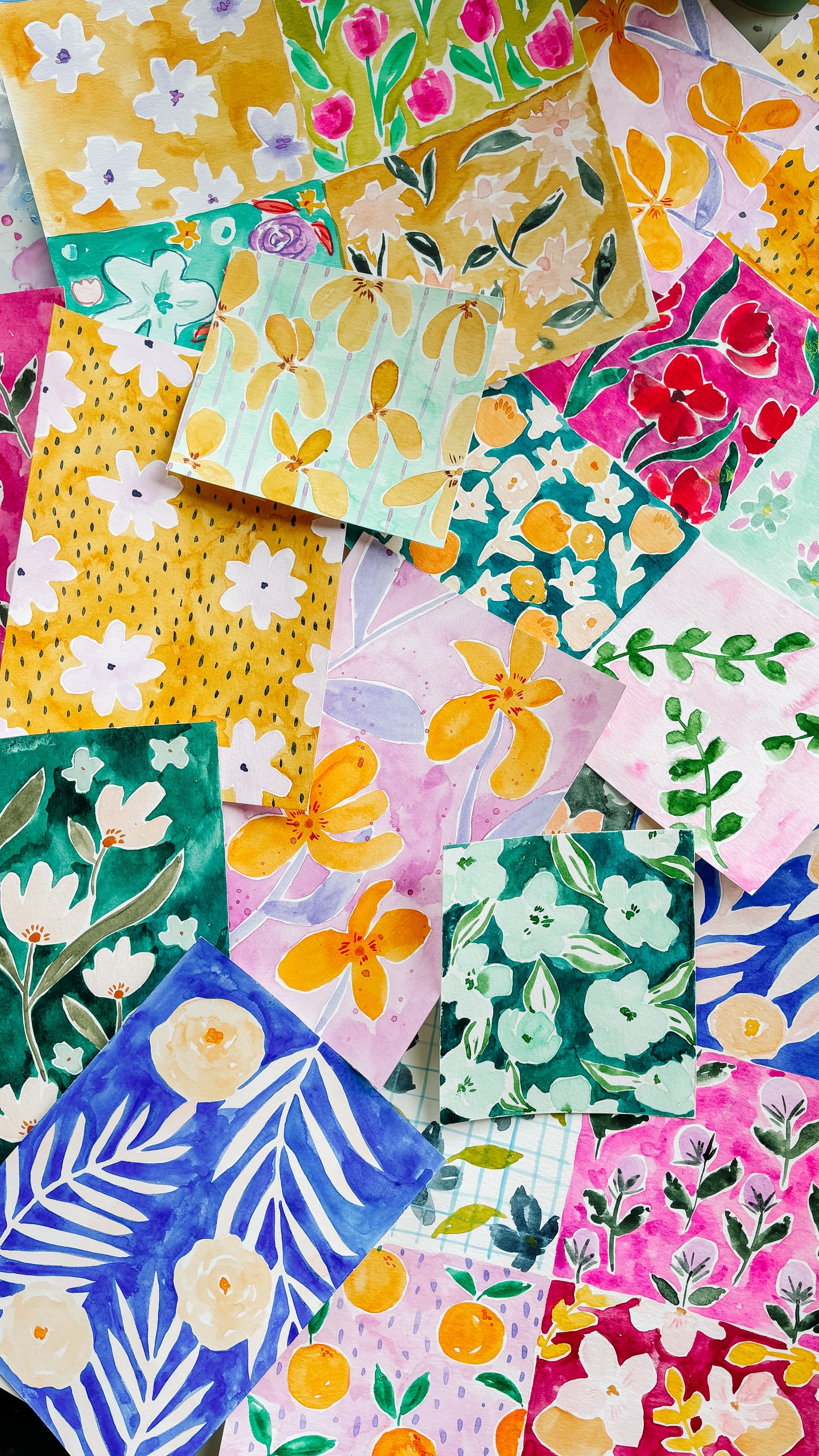 Crafternoons at KSC: Loose Floral Watercolor Patterns