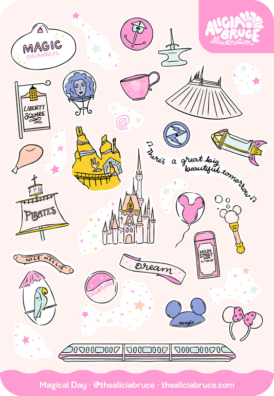 Magic Park Sticker Sheet