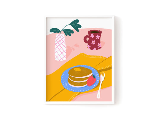 Sunday Pancakes Art Print