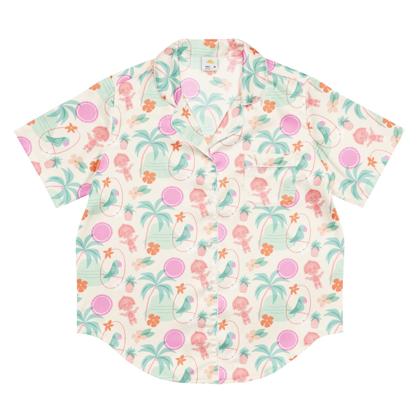 Pajama Top in Polynesian Pastel