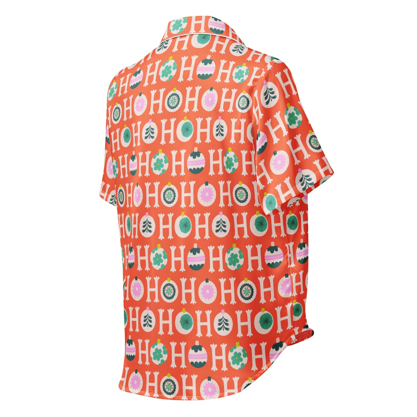 Women's Pajama Top in Ho Ho Ho-liday Red