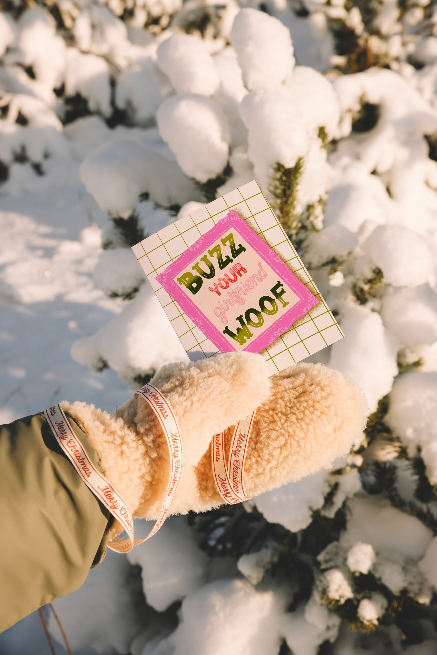 Buzz, Your Girlfriend! WOOF! card