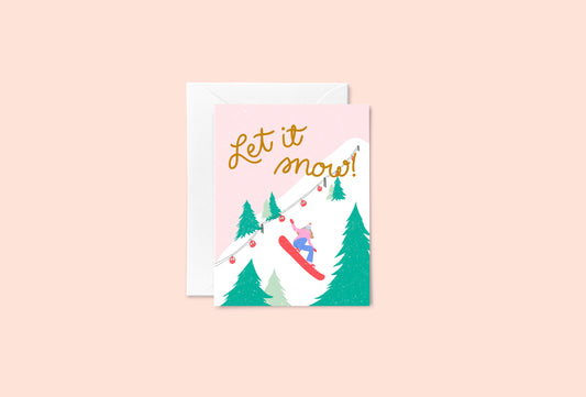 Let It Snow card