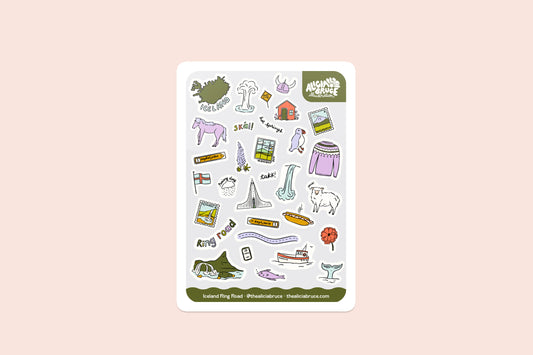 Iceland Ring Road Sticker Sheet