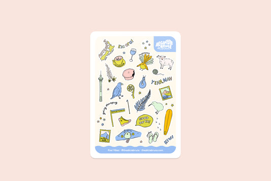 Kiwi Vibes Sticker Sheet