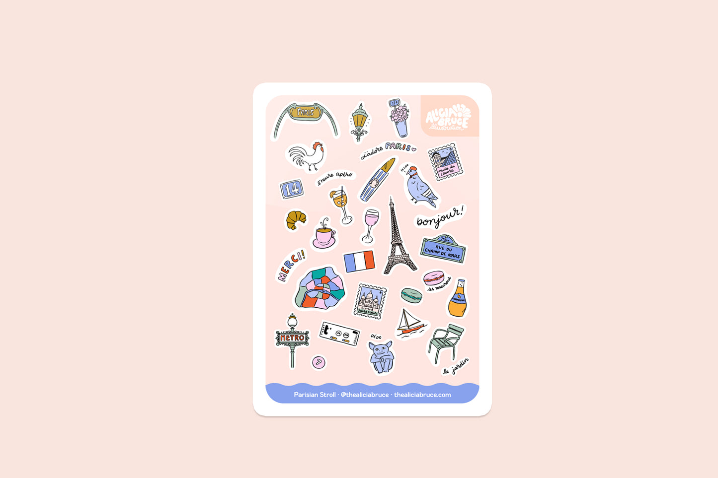 Parisian Stroll Sticker Sheet