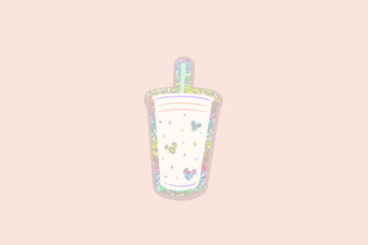 Magic Iced Coffee • Vinyl Glitter Sticker