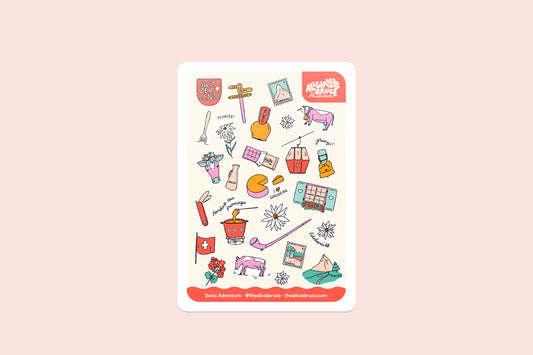 Swiss Adventure Sticker Sheet