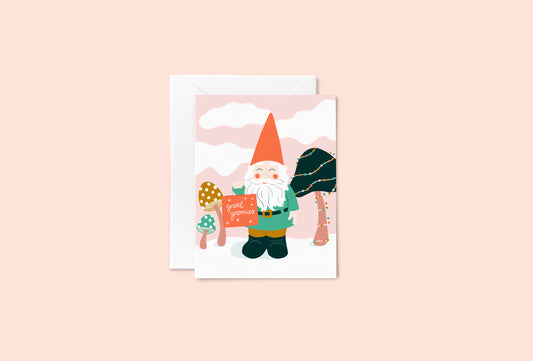 Gnoel Gnomies Christmas Card