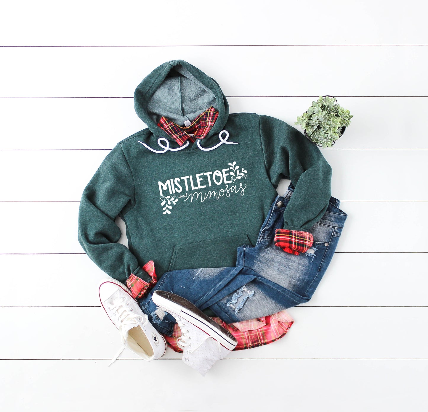 Mistletoe and Mimosas  Hoodie