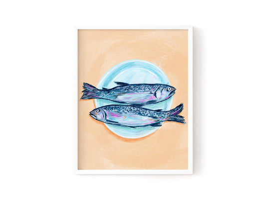 Deux Poissons Art Print