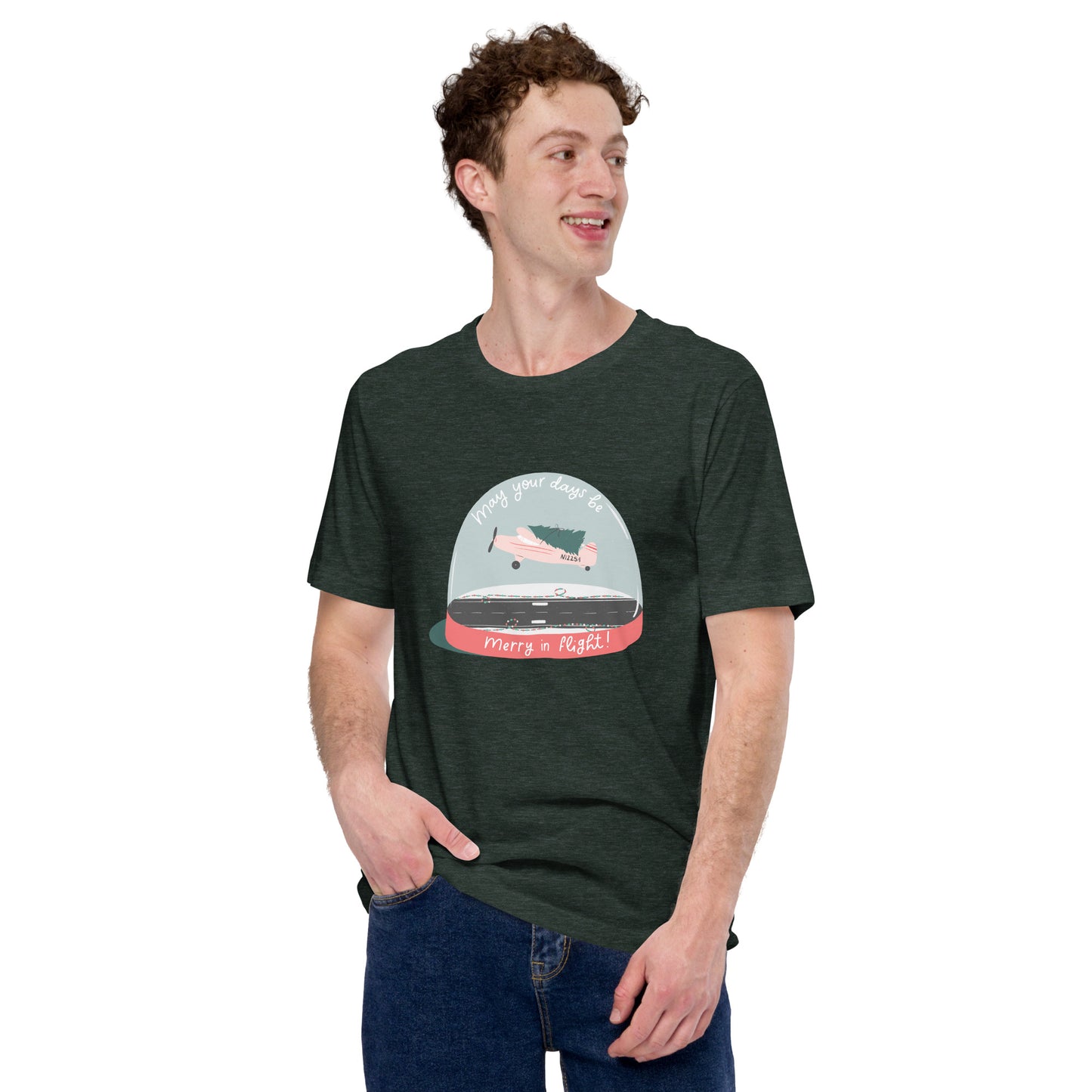 Merry in Flight (Airplane) Unisex t-shirt