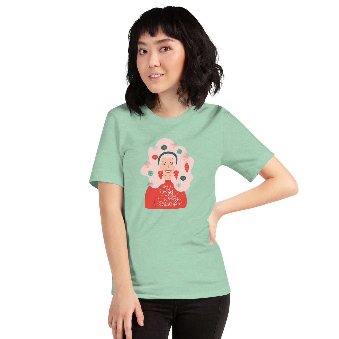 Holly Dolly Christmas Unisex T-shirt