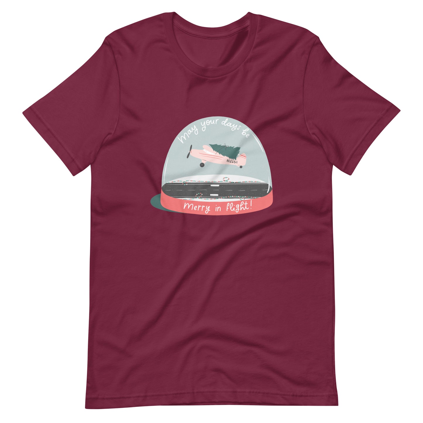 Merry in Flight (Airplane) Unisex t-shirt