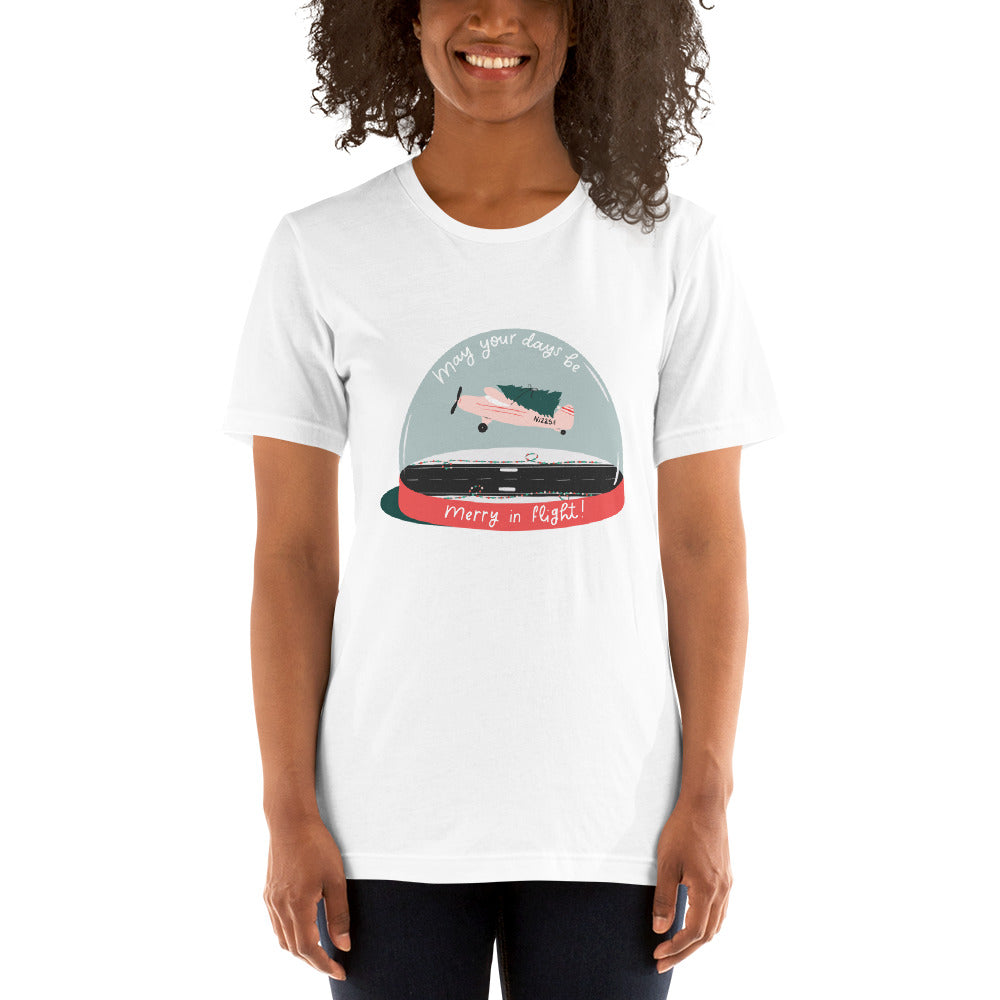 Merry in Flight (Airplane) Unisex t-shirt